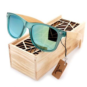 BOBO BIRD Brand Luxury Men and Women Polarized Sunglasses Bamboo Wood Holder Sun Glass with Retail Wood Box as Gifts 2017 G029