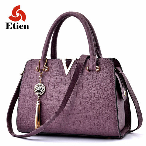 2017 Women Famous brand designer Luxury pu leather handbags women messenger bag Ladies Shoulder bags crocodile pattern Crossbody