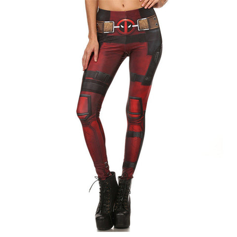 NADANBAO New Fashion Women leggings Super HERO Deadpool Leggins Printed legging for Woman pants