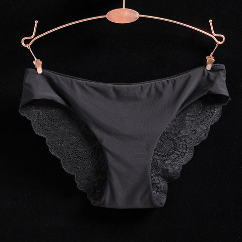 Hot sale! l women's sexy lace panties seamless cotton breathable panty Hollow briefs Plus Size girl underwear