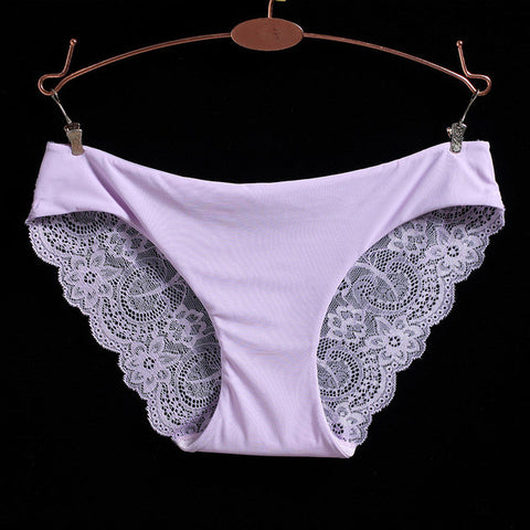 Hot sale! l women's sexy lace panties seamless cotton breathable panty Hollow briefs Plus Size girl underwear