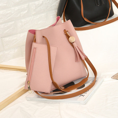 Tassel bag shoulder bag messenger bag women leather handbags 2017 women bag