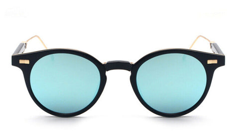 Peekaboo Designer brand round folding sunglasses men brown mirror women fashion shades 2017 foldable high quality sonnenbrille