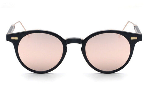 Peekaboo Designer brand round folding sunglasses men brown mirror women fashion shades 2017 foldable high quality sonnenbrille