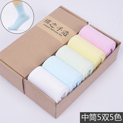 HOT women socks cute candy thin invisible 100% cotton socks high/boat Casual socks solid color Breathable Cotton Ship Short Sock