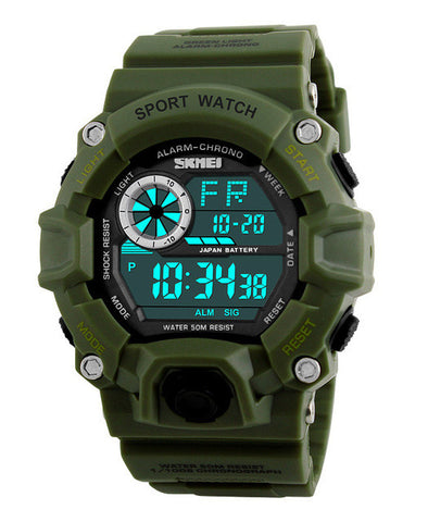 SKMEI Army Camouflage led military wrist watches men relojes digital sports watches relogio masculino esportivo s shock clock