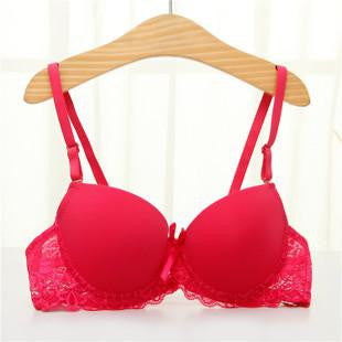 White color lovely Sexy Lace women Bra Push Up Bra Underwear Adjustment PushUp support Bra for girl sexy lace bra push up breast