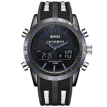 New BINZI Brand Watch Mens Date Day LED Display Luxury Sport Watches Digital Military Men's Quartz Wrist Watch Relogio Masculino