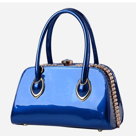Nevenka Fashion Women Evening Bag Famous Brand Designer Bags Patent Leather Rhinestones Bag Socialite Crossbody Bags Handbags