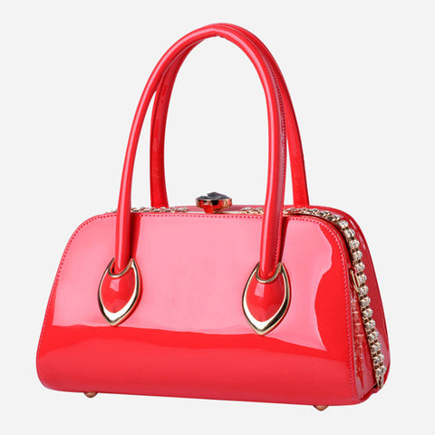 Nevenka Fashion Women Evening Bag Famous Brand Designer Bags Patent Leather Rhinestones Bag Socialite Crossbody Bags Handbags