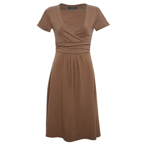 Women Dresses Summer Casual New Fashion Hot Sale V-neck Short Sleeve Party Dresses Size S M L XL XXL XXXL Plus Size