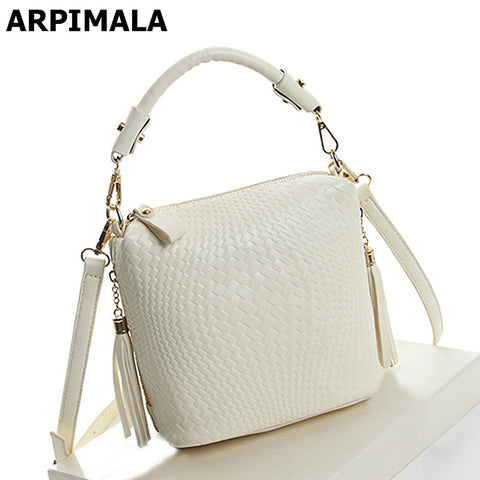 ARPIMALA 2017 Summer Bags Luxury Handbags Knitted Women Bags Designer Purses High Quality Fringe Ladies Hand Bags Tote Crossbody
