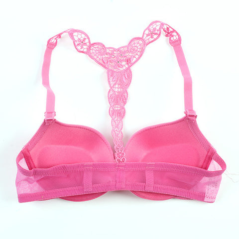 Sexy Front Closure Smooth Bras Charming Lace Racer Back Racerback Push Up Bras