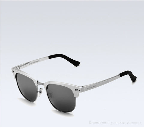 VEITHDIA Unisex Retro Aluminum Magnesium Sunglasses Polarized Mirror Vintage Eyewear Accessories Sun Glasses Oculos de sol 6690