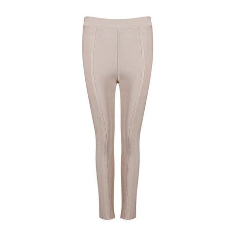 Bqueen 2017 New Sexy Elastic Waist Long Bandage Women Leggings Fashion Bodycon Trousers Party Pencil Pants With Zippers