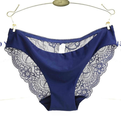 Plus Size S - XXL Women Sexy Lace Panties Transparent Female Seamless Underwear Briefs Cotton Lingerie Knickers Tangas Bragas