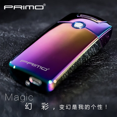 Primo Usb charge Arc Lighter USB windproof personality electronic cigarette lighters Novelty Electric Smoke cigarette lighter