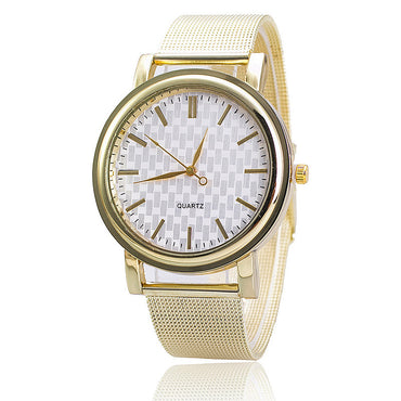 Vansvar New Fashion Stainless Steel Gold Silver Watch Women Dress Watch Luxury Ladies Quartz Watch Drop Shipping 1305