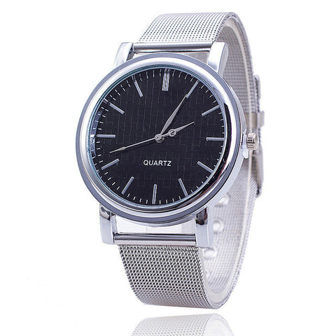 Vansvar New Fashion Stainless Steel Gold Silver Watch Women Dress Watch Luxury Ladies Quartz Watch Drop Shipping 1305