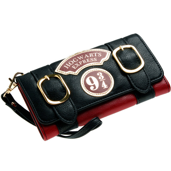 Harry Potter Hogwarts Express 9 3/4 Double Buckle Flap Wallet DFT-6003