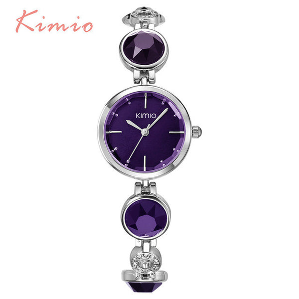 KIMIO Fanshion Quality Crystal Diamond Bracelet Quartz Watches Woman Watches 2017 Brand Luxury Ladies Wrist Watches For Women