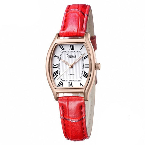 Relogio Feminino PREMA Women Watches Montre Femme Marque De Luxe Leather Band Tonneau Shape Quartz Ladies Watch Reloj Mujer