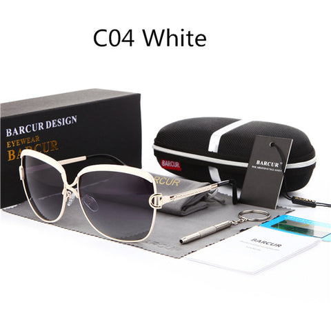 BARCUR Ladies Sunglasses Women Luxury Brand 2017 Female Retro Fashion Sunglasses 2017 Polarized Style Sun glass