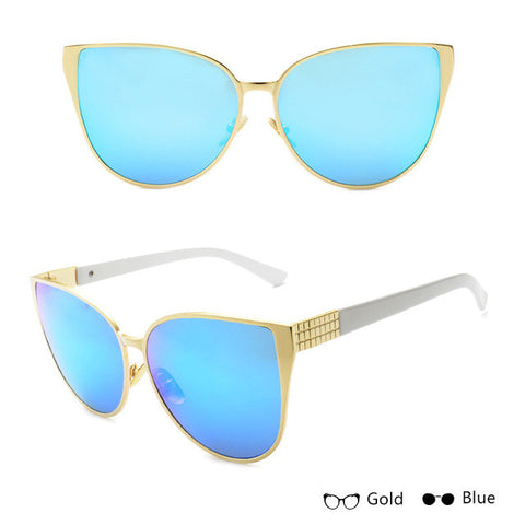 2017 New Fashion Oversized Women Sunglasses Cat Eye Outdoor Female Sunglasses Metal Frame With Plastic Legs Sun Glasses UV400