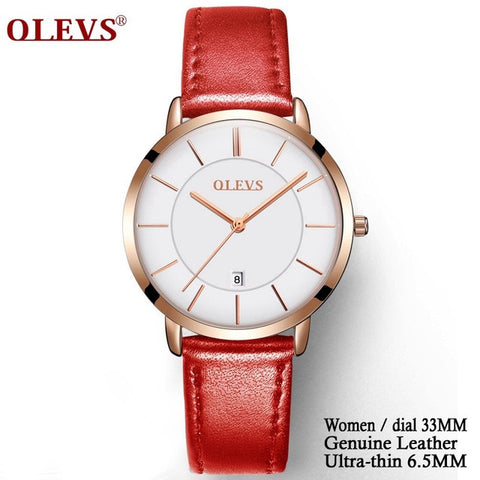 Men's Clock Ultra Thin Watches for Men top Brand Luxury Ladies Watch waterproof Leather Quartz Wrist Watch Relogio Masculino NEW