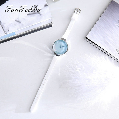 FanTeeDa Brand Fashion Silicone Strap Quartz Watch Outdoor Casual Business Wristwatch Luxury Watches Womens Female Watch Clock