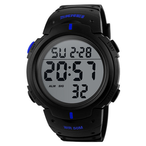 SKMEI Men Military Sports Watches Fashion Brand LED Watch Chrono 50M Waterproof Digital Wristwatches Relogio Masculino 1068