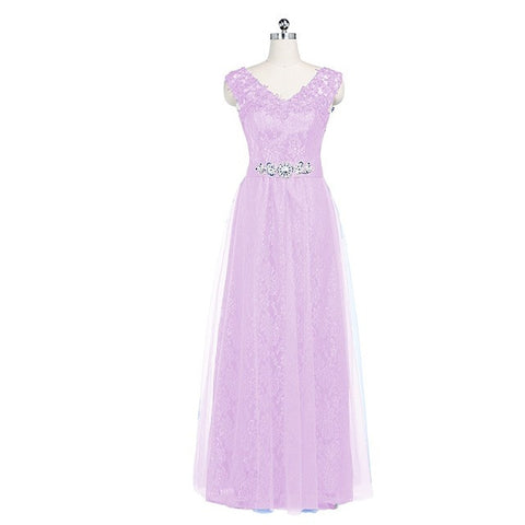 Mother of the Bride Long Floor Length Lace Red Wine Pink Green Evening Dresses Tulle Party Crystal Evening Elegant 2017 XS2