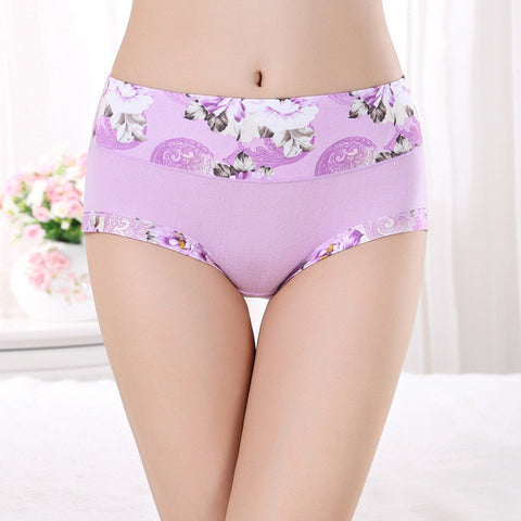 Plus Size Women Underwear Panties Ladies Seamless Sexy Briefs Floral Print Lingerie Calcinhas Intimates Underpants Ropa S-4XL
