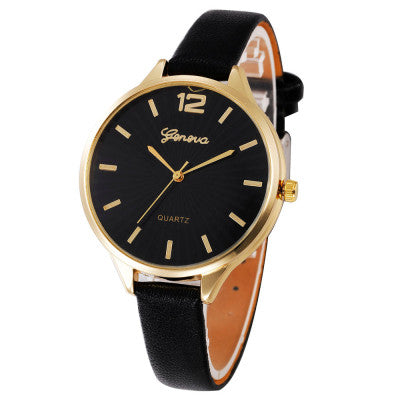 2017 New Arrival watch women Faux lady dress watch, women's Casual Leather quartz-watch Analog women's gifts Relogio Feminino