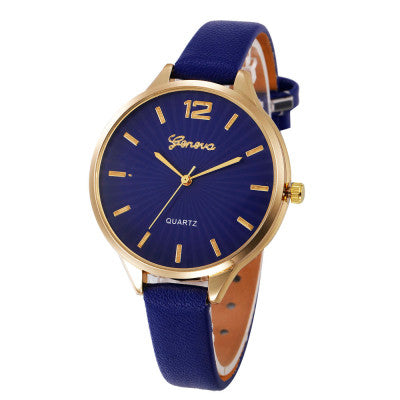2017 New Arrival watch women Faux lady dress watch, women's Casual Leather quartz-watch Analog women's gifts Relogio Feminino