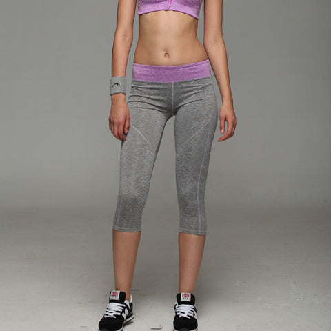 Sexy Women's Skinny Workout Leggings Light Reflecting Fitness Trousers Adventure Time Exercise Capri Pants Movement Leggins 1025