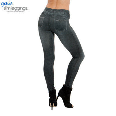 2017 Leggings Jeans for Women Denim Pants with Pocket Slim Leggings Women Fitness Plus Size Leggins S-XXL Black/Gray/Blue