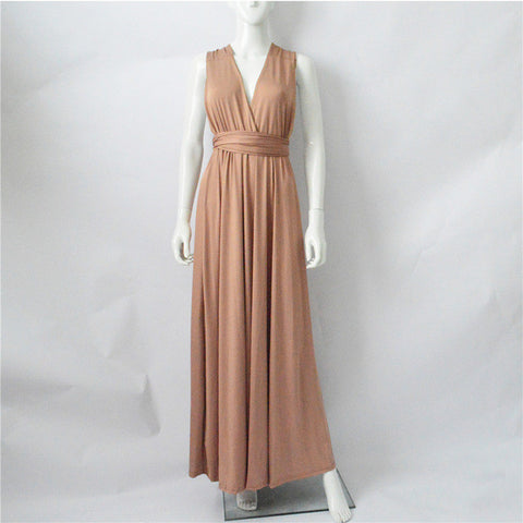 FLOYLYN Sexy Women Boho Maxi Club Dress Red Bandage Long Dress Party Multiway Bridesmaids Convertible Robe Longue Femme 2017