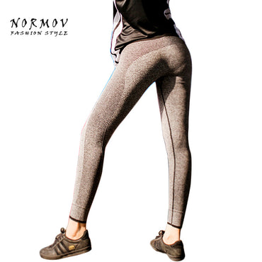 NORMOV Women's Workout Leggings Fashion Polyester Breathble High Waist Leggings Sportswear Advanture Time Leggings Women