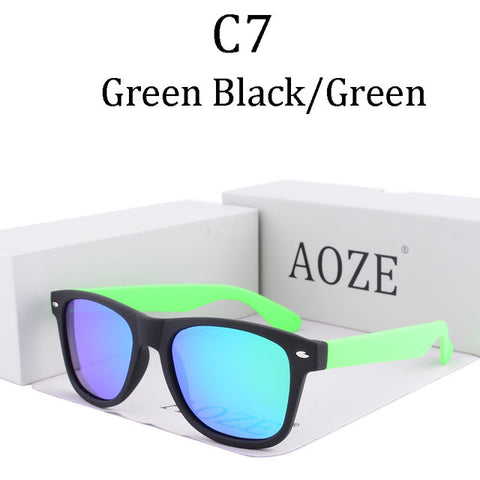2017 AOZE Brand Design Men Women Polarizer frame sunglasses UV400 HD sunglasses Travel 2140 Classic Travel sunglasses UV400 54mm