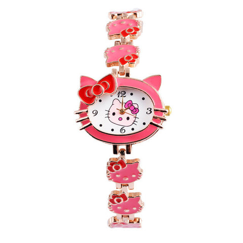 Hello Kitty Wrist watch Kids Watches Cute Children's Watches Girls Cartoon Watches Clock Gift saat montre enfant relogio reloj