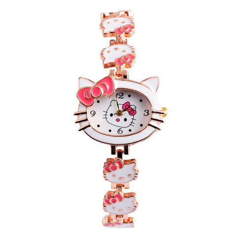 Hello Kitty Wrist watch Kids Watches Cute Children's Watches Girls Cartoon Watches Clock Gift saat montre enfant relogio reloj