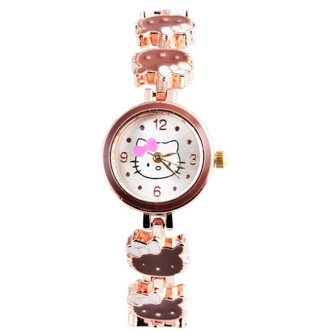 Hello Kitty Wrist watch Kids Watches Cute Children's Watches Girls Cartoon Watches Clock Gift saat montre enfant relogio reloj