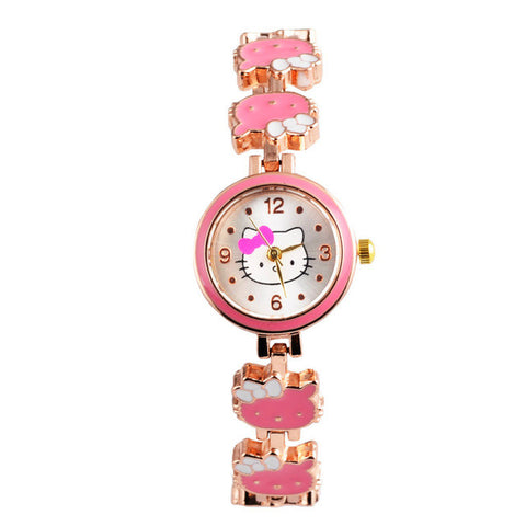 Hello Kitty Wrist watch Kids Watches Cute Children's Watches Girls Cartoon Watches Clock Gift saat montre enfant relogio reloj