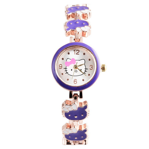 Hello Kitty Wrist watch Kids Watches Cute Children's Watches Girls Cartoon Watches Clock Gift saat montre enfant relogio reloj