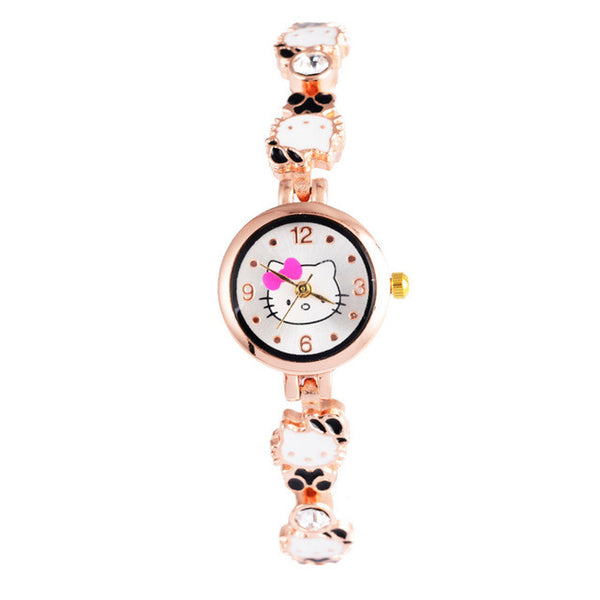 Hello Kitty Wrist watch Kids Watches Cute Children's Watches Girls Cartoon Watches Clock Gift saat montre enfant relogio reloj