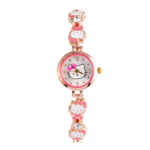 Hello Kitty Wrist watch Kids Watches Cute Children's Watches Girls Cartoon Watches Clock Gift saat montre enfant relogio reloj