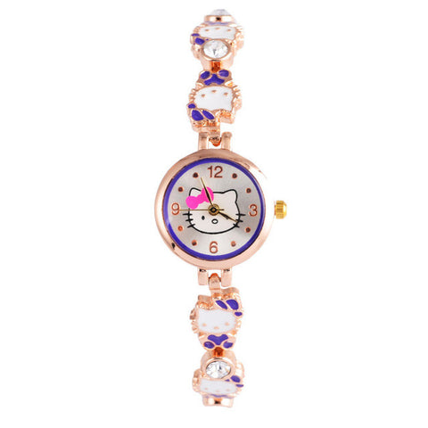 Hello Kitty Wrist watch Kids Watches Cute Children's Watches Girls Cartoon Watches Clock Gift saat montre enfant relogio reloj