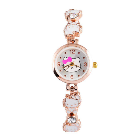 Hello Kitty Wrist watch Kids Watches Cute Children's Watches Girls Cartoon Watches Clock Gift saat montre enfant relogio reloj