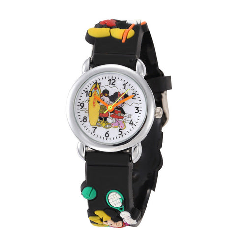 Kid Baby Hello Kitty Watches 2017 Children Cartoon Watch Kids Cool 3D Rubber Strap Quartz Watch Clock Hours Gift Relojes Relogio